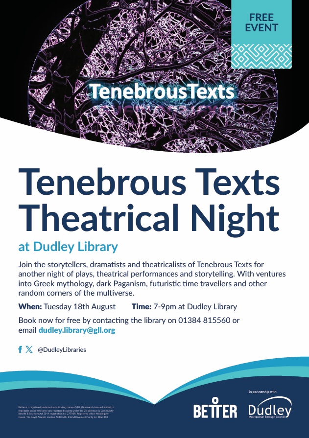Dudley Library - Tenebrous Texts Theatrical Night
